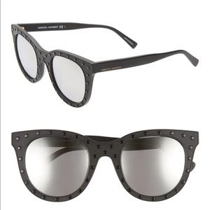 Rebecca Minkoff Cyndi2 Black Studded Sunglasses